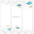 Abstract template vertical perspective banner