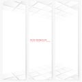 Abstract template vertical perspective banner