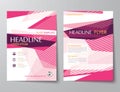 Abstract templates for flyer brochure flat design