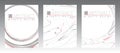 Abstract templates of page with black, red and gray strips. Vector graphics