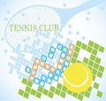 Abstract tennis banner