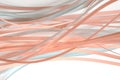 Abstract terracotta color strip wave paper horizontal background