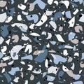 Terrazzo seamless vector pattern wall art Royalty Free Stock Photo