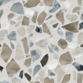 Abstract Terrazzo Pattern with Neutral Tones for Modern Design Background. Royalty Free Stock Photo