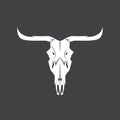 Abstract texas cow skull vector design