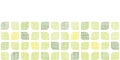 Abstract textile green rounded squares horizontal
