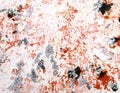 Abstract textural watercolor white-black-red background