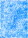 Abstract Textural Winter Blue Hand-Drawn Watercolor Background. Royalty Free Stock Photo