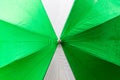 Abstract texture background of beautiful raindrop or water drops on  green-white umbrella surface, Royalty Free Stock Photo