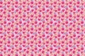 Abstract texture background composed of bath balls with rose