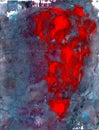 Abstract texture background with red, gray, violet and coral branching edges of the line with stains, furrows, tributaries, coasts