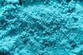 Abstract texture of the blue kinetic sand. Royalty Free Stock Photo