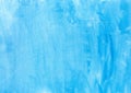 Abstract texture brush ink background blue aquarel watercolor splash hand paint on white background Royalty Free Stock Photo