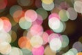 Abstract texture of colorful Christmas lights background blurs Royalty Free Stock Photo