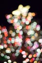 Abstract texture of colorful Christmas lights background blurs Royalty Free Stock Photo