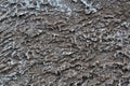 Abstract texture of corrugated concrete wall in gray color Royalty Free Stock Photo