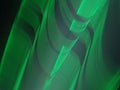 Abstract texture of electromagnetic waves in green tones