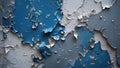 Abstract Texture of Flaking Blue and Gray Paint Layers peeling paint weathered Royalty Free Stock Photo
