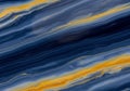 Abstract texture with flowing bands of deep blue and vibrant orange. The pattern resembles layered Royalty Free Stock Photo
