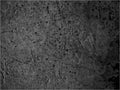 Abstract texture gradient dark grey color spotted background black vignette copy space