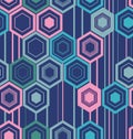 Abstract texture of hexagons