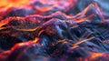 Abstract texture inspired by AI-driven data clustering algorithms