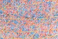 Abstract texture of interwoven colorful threads Royalty Free Stock Photo