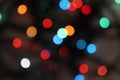 Abstract texture, multicolored blurred circles on a black background Royalty Free Stock Photo