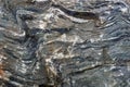 Abstract texture of natural gneiss foliated metamorphic rock background. Royalty Free Stock Photo