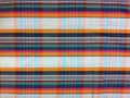 abstract texture plaid cotton fabric of colorful background