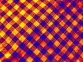 Abstract texture soft blur checkered fabric pattern gold yellow blue color for background or illustration, Advertising design Royalty Free Stock Photo