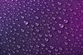 Abstract texture of water drops on a metal surface. Purple background with small droplets Royalty Free Stock Photo