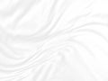 Abstract texture white cloth background soft waves. Royalty Free Stock Photo
