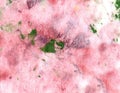 Abstract textured background of a dirty napkin with paint spots