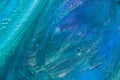 Abstract textured blue background transparent slime