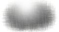 Abstract textured gradient with fine line pattern creating a blurred oval shape white background Royalty Free Stock Photo