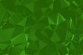 Abstract textured Green polygonal background. low poly geometric consisting of triangles of different sizes and colors. use in Royalty Free Stock Photo