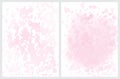 Abstract Textured Layout. Pastel Pink Splashed Surface Vector Print.