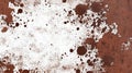 Abstract textured wall, intriguing pattern of white and brown spots closeup view of an aged surface with unique mottling staining Royalty Free Stock Photo