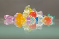 Abstract textures of broken jelly balls with reflexions Royalty Free Stock Photo