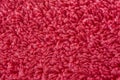 Abstract Textures: Red Bath Towel in Magnified View