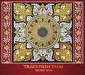 Abstract thai tradition cover