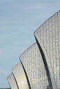 Abstract, Thames Barrier pier. London, UK Royalty Free Stock Photo