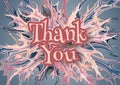 Abstract thank you banner.