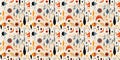Abstract theme seamless pattern design