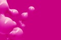 Abstract three-dimensional background of many spheres separated from each other and resembling drops 3D illustration 3D rendering