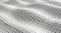 Abstract Wavy Surface Made of White Cubes undulating geometric Royalty Free Stock Photo