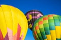 Abstract of three hot air balloons Royalty Free Stock Photo