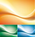 Abstract three waives. illustration Royalty Free Stock Photo