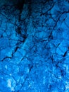 Abstract tiles floor and rock on blue darkness background and wallpaper Royalty Free Stock Photo